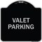 Signmission Designer Series Valet Parking, Black & Silver Heavy-Gauge Aluminum Sign, 18" x 18", BS-1818-22748 A-DES-BS-1818-22748 - alternate 1